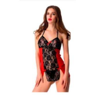 Lingerie Sexy Babydoll Red Black
