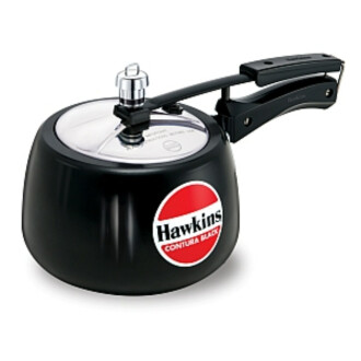 Hawkins CB30 Contura Hard Anodised Black Pressure Cooker- 3.0 Ltrs