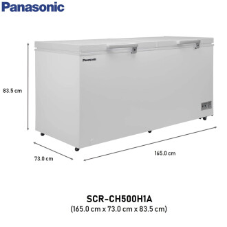 Panasonic 500 L Double Door Deep Freezer (SCR-CH500H1A,White,Convertible)