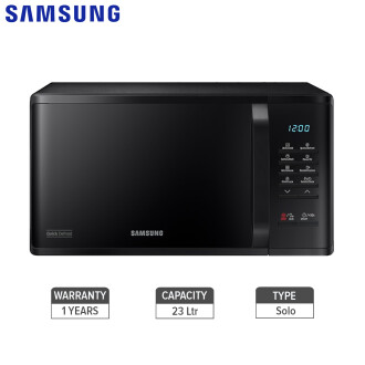 Samsung MS23K3513AK Solo Black Microwave Oven with Auto Cook, 23 L