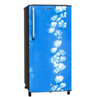 Sansui SPC200BF 200 Litre Single Door Blue Floral PCM Refrigerator