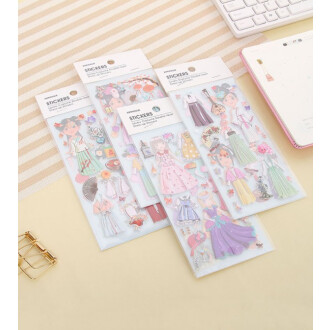 XimiVogue Flower Fairy Costume Double-Layer Dress-Up Stickers