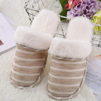 Ximivogue Comfortable Closed Toe Slippers For Men (Brown)