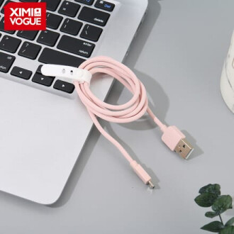 XimiVogue Pink 1M Candy Color Sync Charging Cable for Android