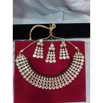 Stone link neckless set