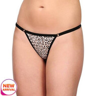 Women's Lace Thong Panty Free Size Black Color