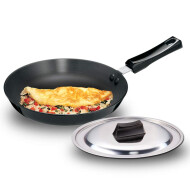 Hawkins AF25S Hard Anodised Frying Pan With SS Lid