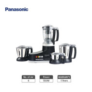 Panasonic MX-AC400 550W 4 Jar Super Mixer Grinder - (Black)