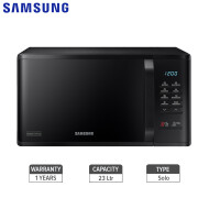 Samsung MS23K3513AK Solo Black Microwave Oven with Auto Cook, 23 L