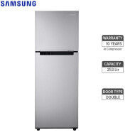 Samsung Rt28K3022SE 253 L 2 Star Frost Free Double Door Refrigerator - (Silver)