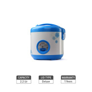 Yasuda Ys-220A 2.2Ltr Delux Rice Cooker - Blue
