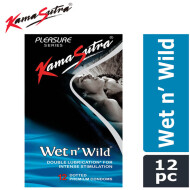 KamaSutra Pleasure Series Wet And Wild Condoms (Pack of 12)