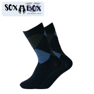Soxabox Pack of 6 Pairs of Men Diamond Design Cotton Socks (SMF-4)
