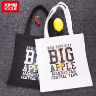 XimiVogue Creative Splashed Ink Pattern Zippered Canvas Bag