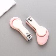 Ximi Vogue Pink Nail Clipper For Baby 2 Pcs