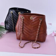 Ximi Vogue All-Match Retro Style Trendy Shoulder Bag with Chain Strap