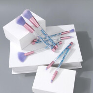 Ximi Vogue Blue Glittery Series Makeup Brush 7 Pcs