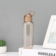 Ximi Vogue Light Coffee Bubble Handle Portable Plastic Water Bottle (380ml/13.4oz)