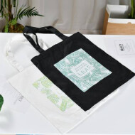 Ximi Vogue Plant Pattern Canvas Bag For Women