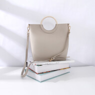 Ximi Vogue Simple Style Vogue Handbag for Women (Gray)