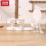 XimiVogue 3-In-1 Plastic Condiment Dispenser Box