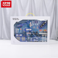 XimiVogue Blue Police Car Toy Gift Set