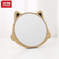 XimiVogue Cat Shaped Wooden Table Mirror