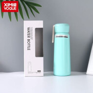 XimiVogue Green Portable Stainless Steel Insulated Water Bottle