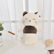 XimiVogue Grey & Brown Small Happy Cat Plush Doll