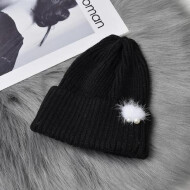 XimiVogue Interesting Hair Ball Knit Hat For Women