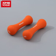 XimiVogue Orange Yoga Fitness Anti-Slip Dumbbell (1kg/2.2lb *2)