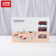XimiVogue Red Fire Fighting Electric Track Toy