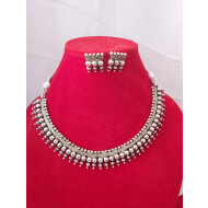 German silver Neckless with earrings