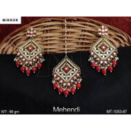 Mirror MANG tika with earring