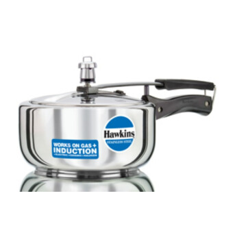 Hawkins 3.0 ltrs HSS3W Wide Stainless Steel Pressure Cooker