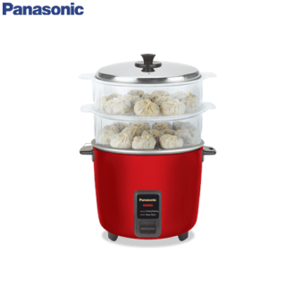 Panasonic SR-WA18(H) SS 1.8 Litre Jar Rice Cooker Momo Cooker / Warmer Series With Steaming Basket