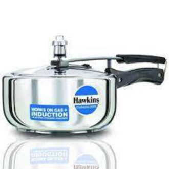 Hawkins Stainless Steel Induction Compatible Pressure Cooker, 2 Litre, Silver (HSS20)