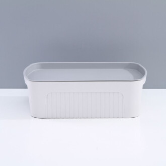 XimiVogueGrey Corrugated Plastic Storage Organizer For Underwear