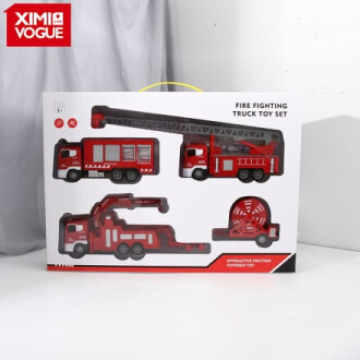 XimiVogue Red Fire Fighting Truck Toy Set