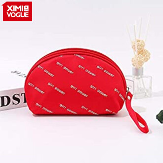 XimiVogue Vogue Letters Print Makeup Bag