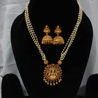 God Laxmi  design Temple Pendant Se