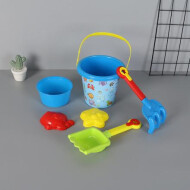 Ximi Vogue 6-in-1 Marine Animal Pattern Bucket Beach Toy Set (802)