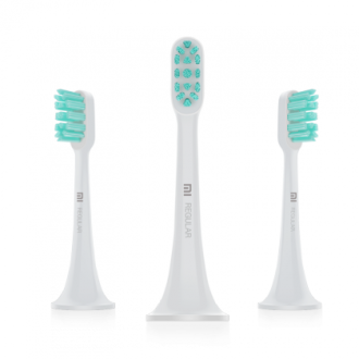 Mi Electric Toothbrush Head (3-pack,standard) (Light Grey)