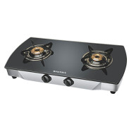 7 MM Temperate Glass Top Auto Ignition Gas Stove 2 Burner - Baltra Crystal 2