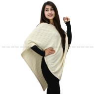 V-Neck Poncho for Laddies In fashionable design