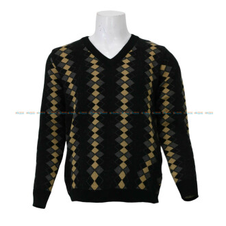 Check Printed Sweater For Men