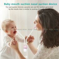 KidsSansar - Baby Nose Cleaner Nasal Aspirator Mouth Suction Device
