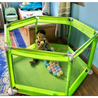 Baby Playing Indoor & Outdoor Fence Tent With 30 Pcs Soft Ball