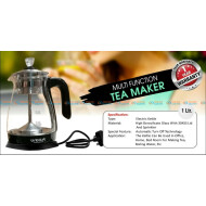 Wega Glass Tea Maker And Electric Cordless Kettle 1500 Watts(TM 1001)