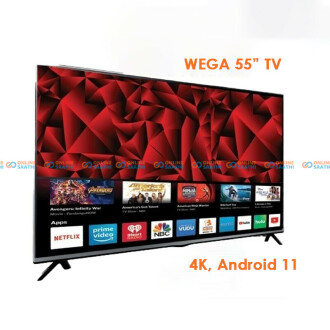 Wega 55 4K Smart Hi Sound Dled Tv Double Glass